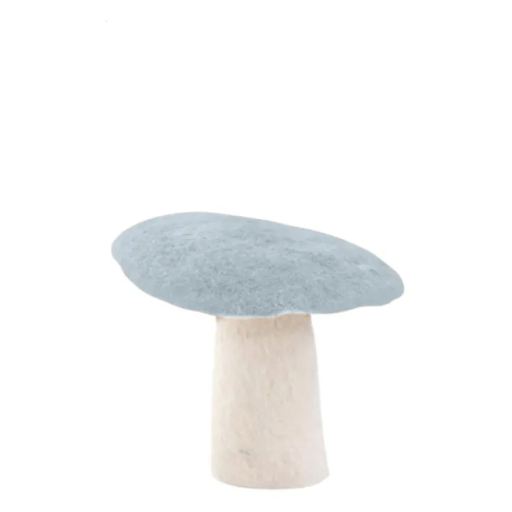 Muskhane Champignon décoratif en feutre | Bleu ciel