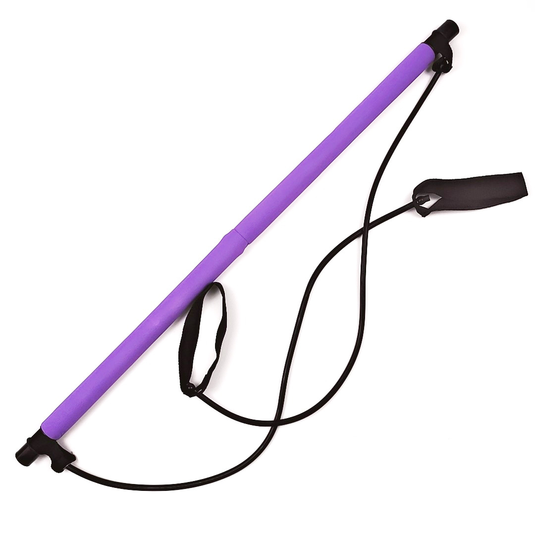 Gummi Fitness Bar Übungsbänder Widerstandsbänder Gymnastikbänder Training / Yoga / Pilates   Fitness Stange - Lila