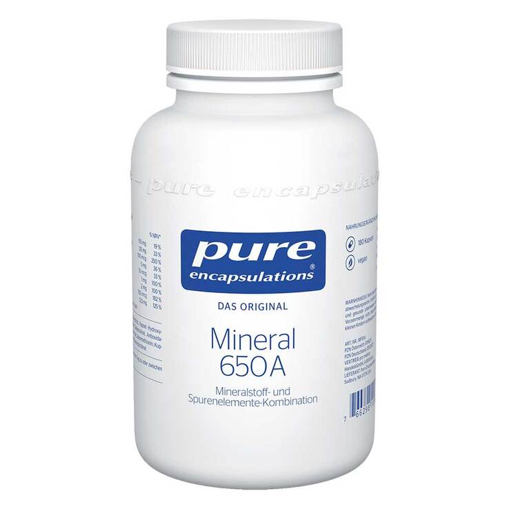 Pure Encapsulations Mineral 650A Kapseln, 180 St