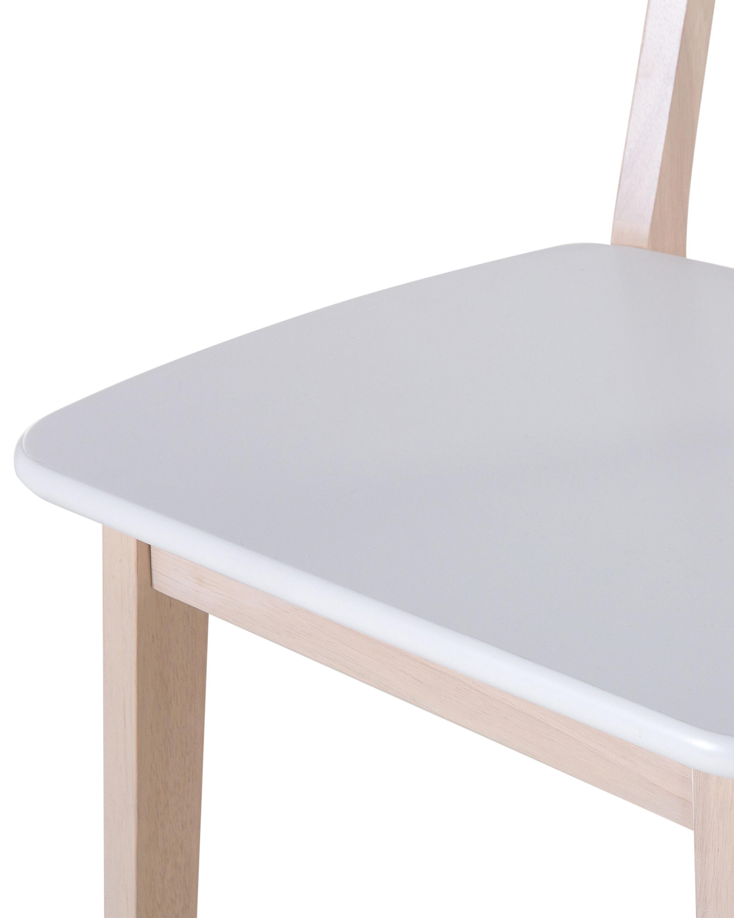 Set van 2 eetkamerstoelen SANTOS Wit