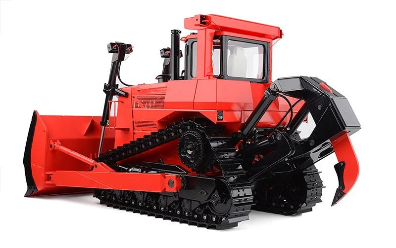 Bulldozer Earth Dozer DXR2 Hydraulisch Rot, ARTR, 1:14<br>Voll funktionsfähiger Bulldozer im Massstab 1:14 mit Hydraulik