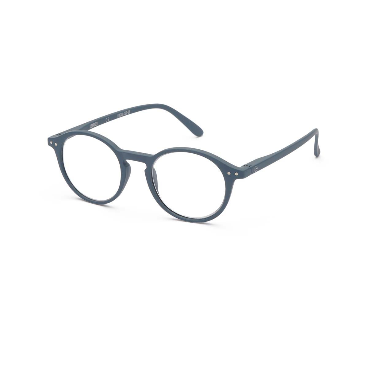 +1.00 Grey Circular Reading Glasses: Izipizi