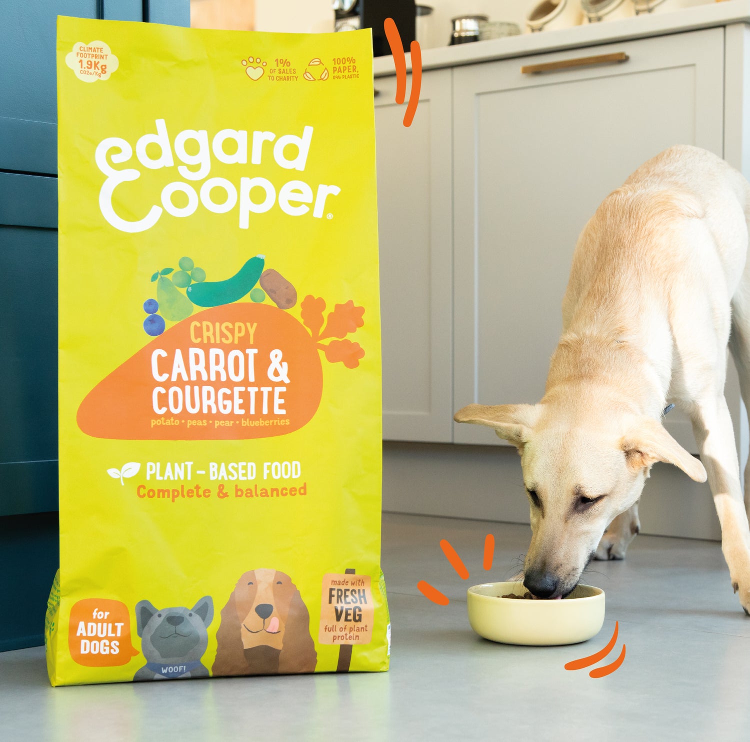 Edgard & Cooper hondenvoer Plant-based wortel adult 2,5 kg