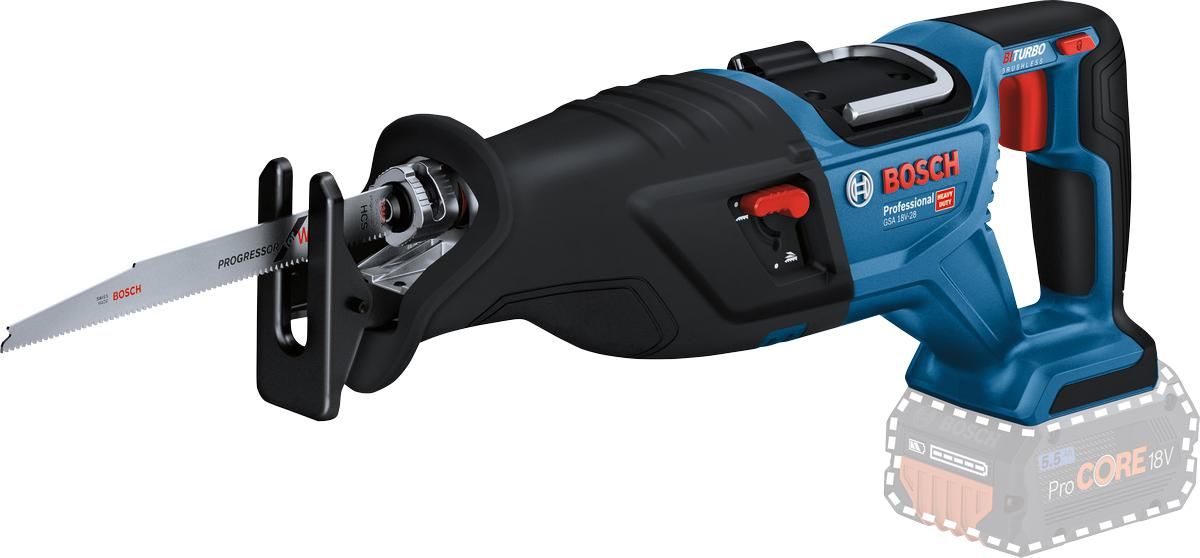 Bosch Professional GSA 18V-28 Accu Reciprozaag BITURBO 18V Basic Body in L-Boxx - 06016C0001