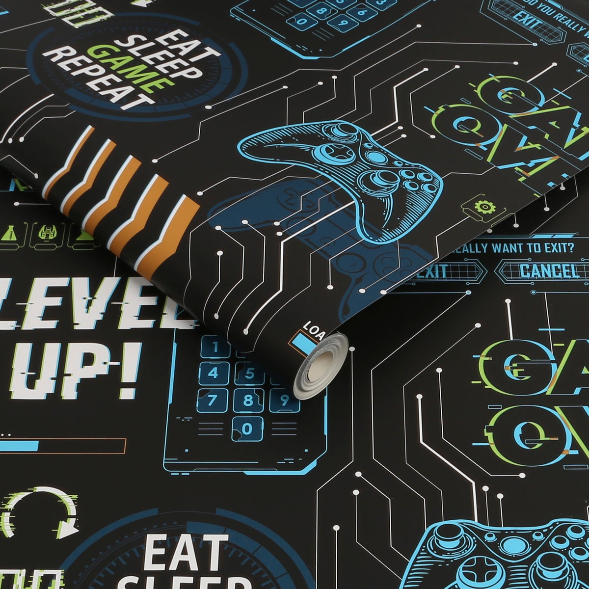 Fresco | Papierbehang - Game Over - 10mx52cm