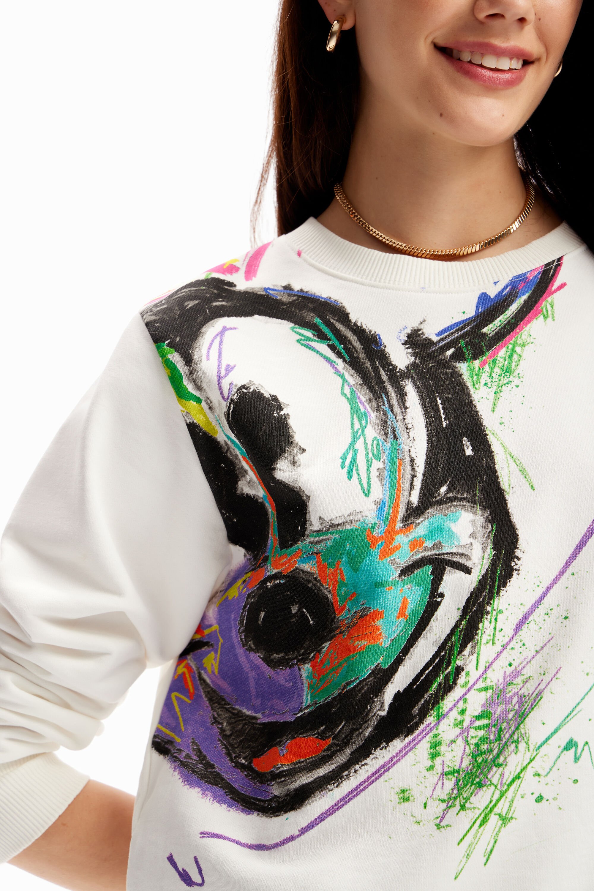 Sweat-shirt arty Mickey Mouse