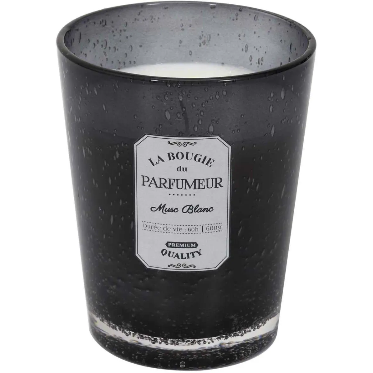 The Home Deco Factory Bougies parfumée senteur musc blanc Bulle