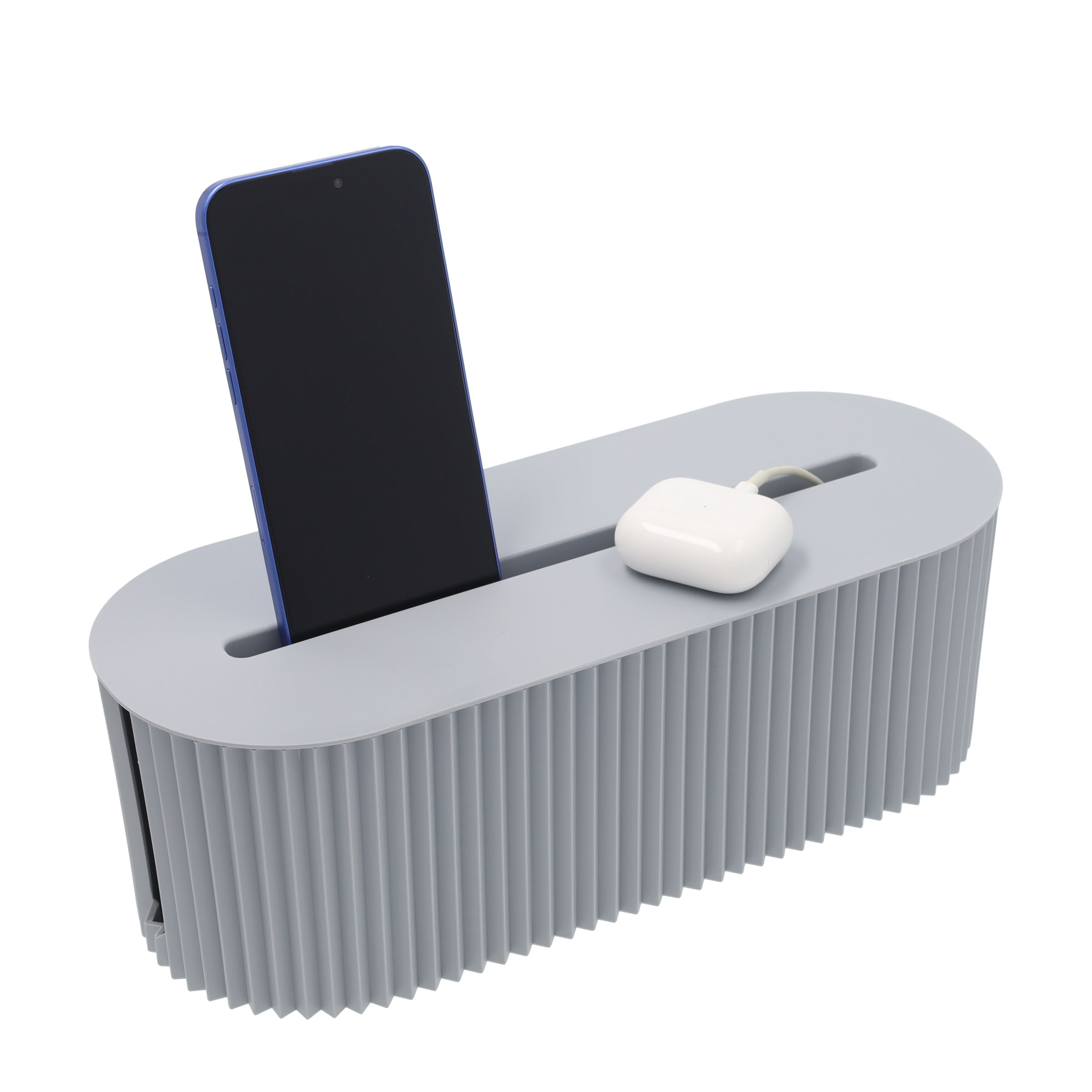 (30x13x11cm) Universal Kabel Organizer für Smartphones / Ladekabel - Grau