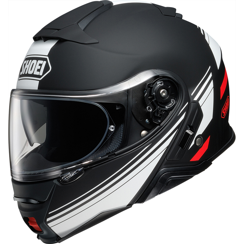 Shoei - Casque Neotec 2 Separator TC-5 / Noir / Blanc / Rouge