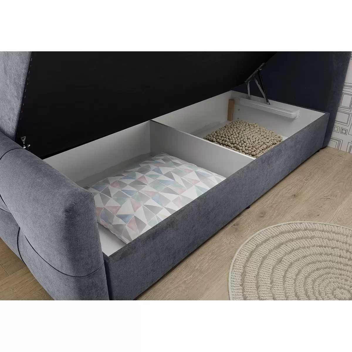 Boxbett Winnipeg 180 x 200 Anthrazit