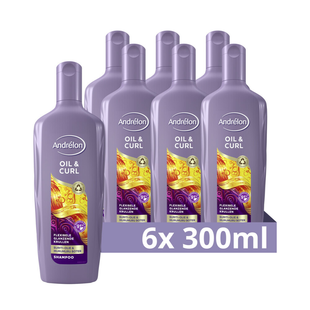6x Andrelon Shampoo Oil & Curl300 ml