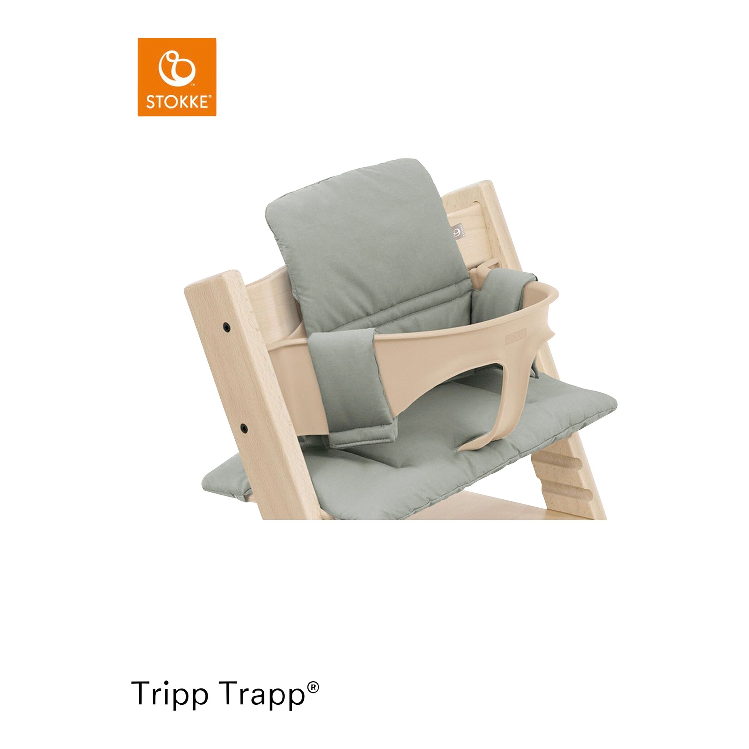 Stokke® - TRIPP TRAPP® Classic Sitzkissen Organic Cotton Glacier Green