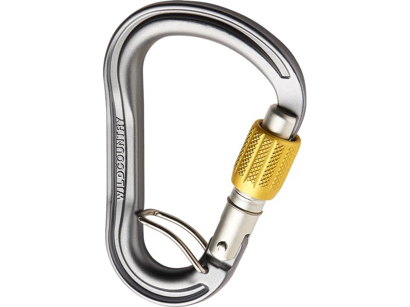 Wild Country Carabiner Xenon HMS Belay Grau Sicherungskarabiner