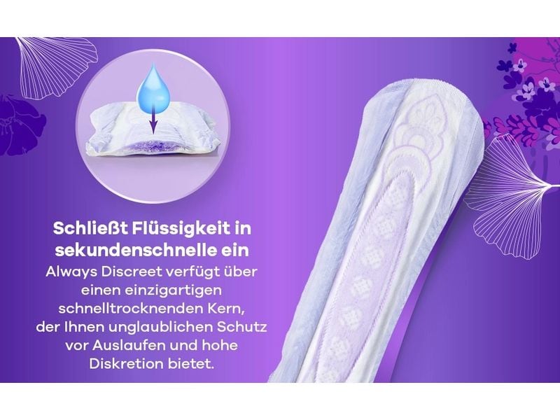 Always Inkontinenz Einlagen Discreet Plus Ultimate Day 4 x Inkontinenz Slips für die Nacht