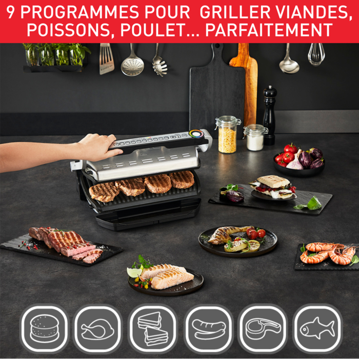 Optigrill + XL 9 en 1 avec accessoire Frites, Gratins, Nuggets, Snacks & Pâtisserie
