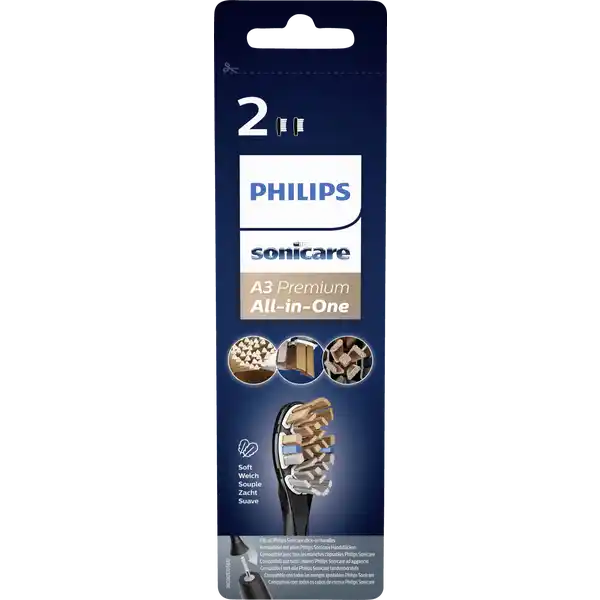 A3 Premium All-in-One Aufsteckbürsten schwarz HX9092 / 11