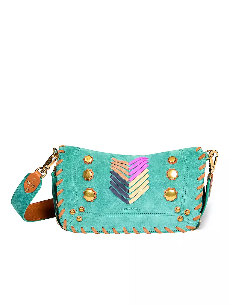 JEROME DREYFUSS Ledertasche - Mini Bag BOBI Small türkis
