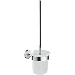 Ensemble pour WC SMOOZ, chromé, avec colle de fixation