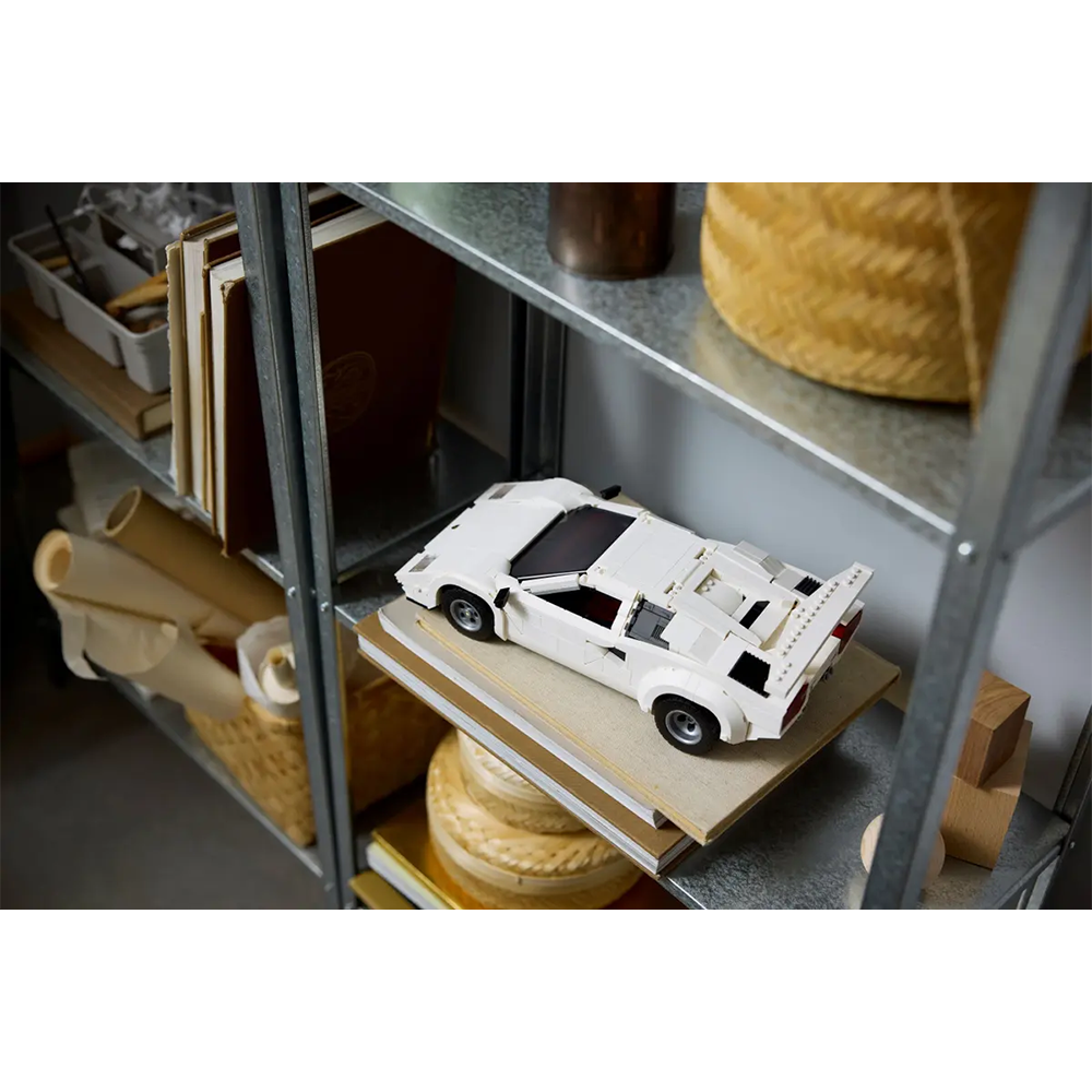 (1506-tlg. Set) Icons Klemmbausteine Race Car Auto Fahrzeug Modell Bausatz (10337) Lizenziert - Lamborghini Countach 5000 Quattrovalvo