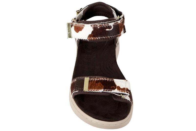 WODEN LINE SANDAL I TEKSTIL MED KO PRINT