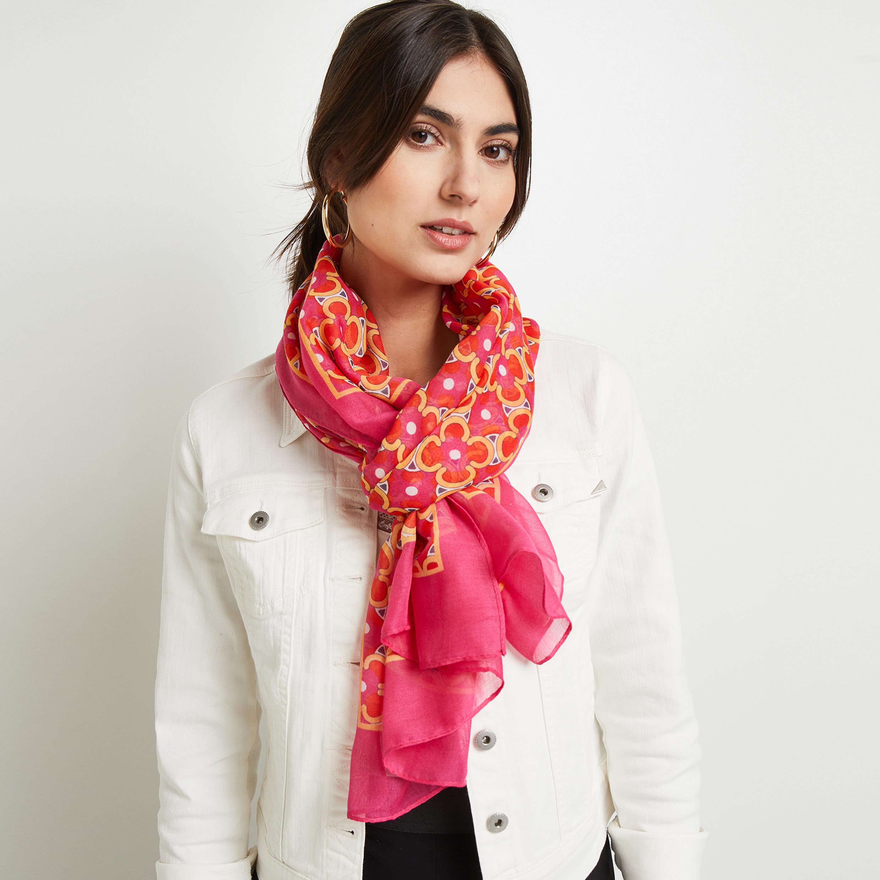Etole imprimée femme - ROSE