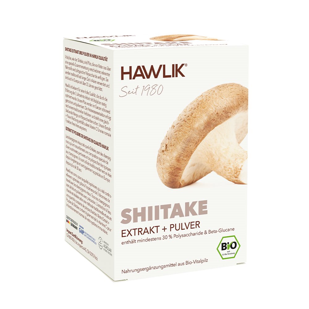 HAWLIK Shiitake Extrakt + Pulver<br>120 Stück, Kapsel