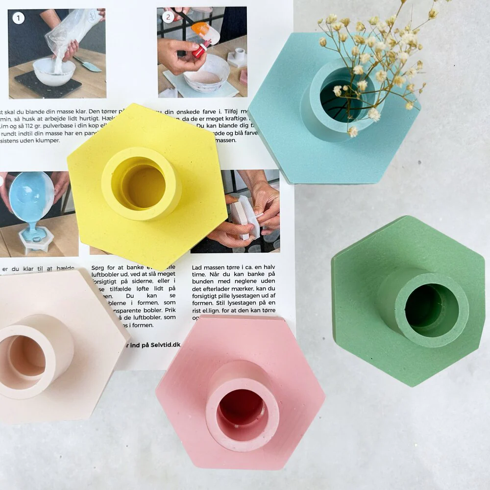 Selvtid  DIY lysestage støbekit