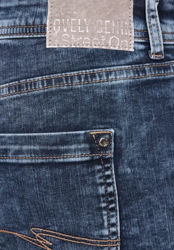 Casual Fit Jeans - indigo random wash