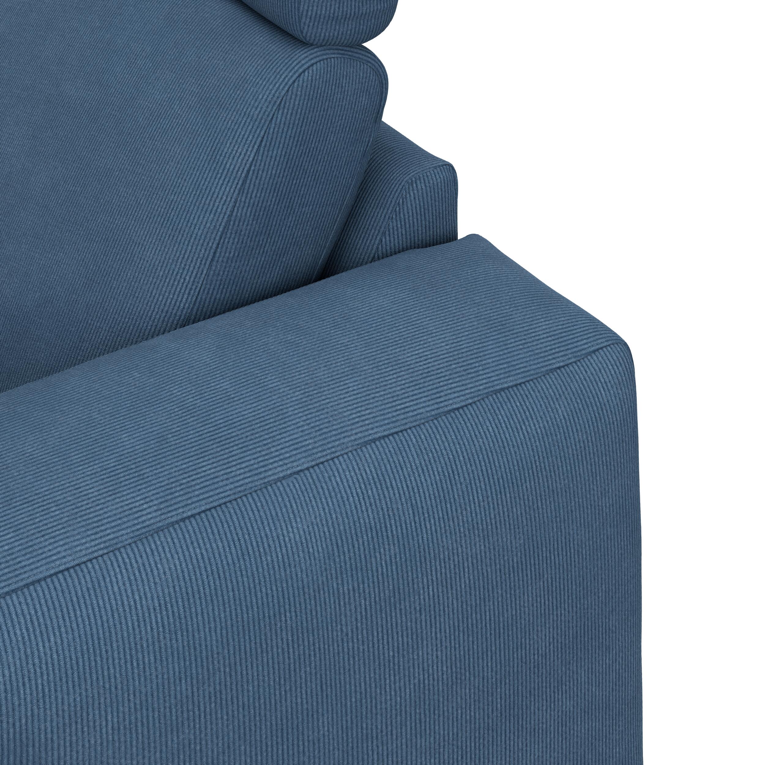 Remus venstrevendt sofa med pufafslutning