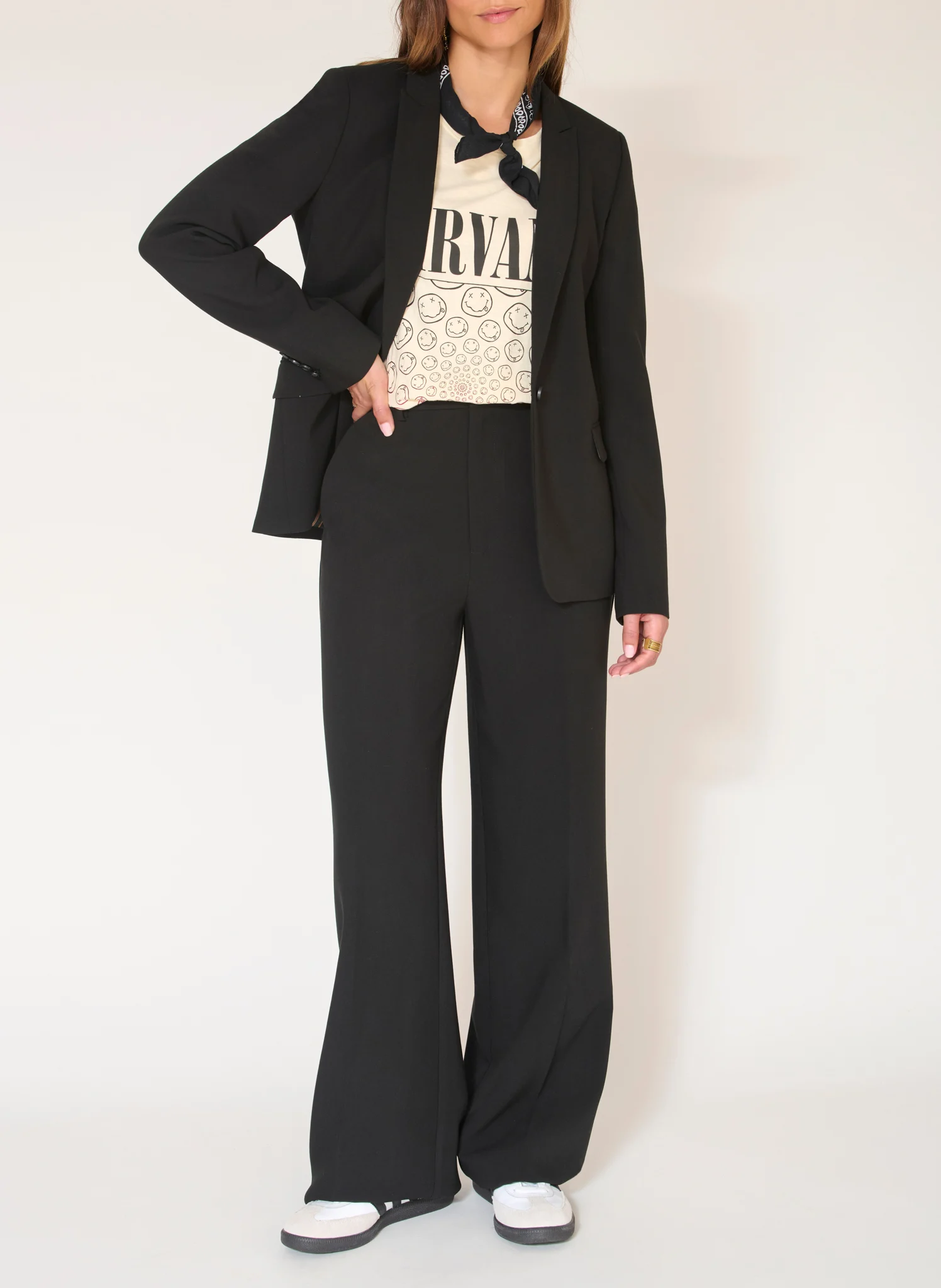 PIXEL - Pantalon large| Noir