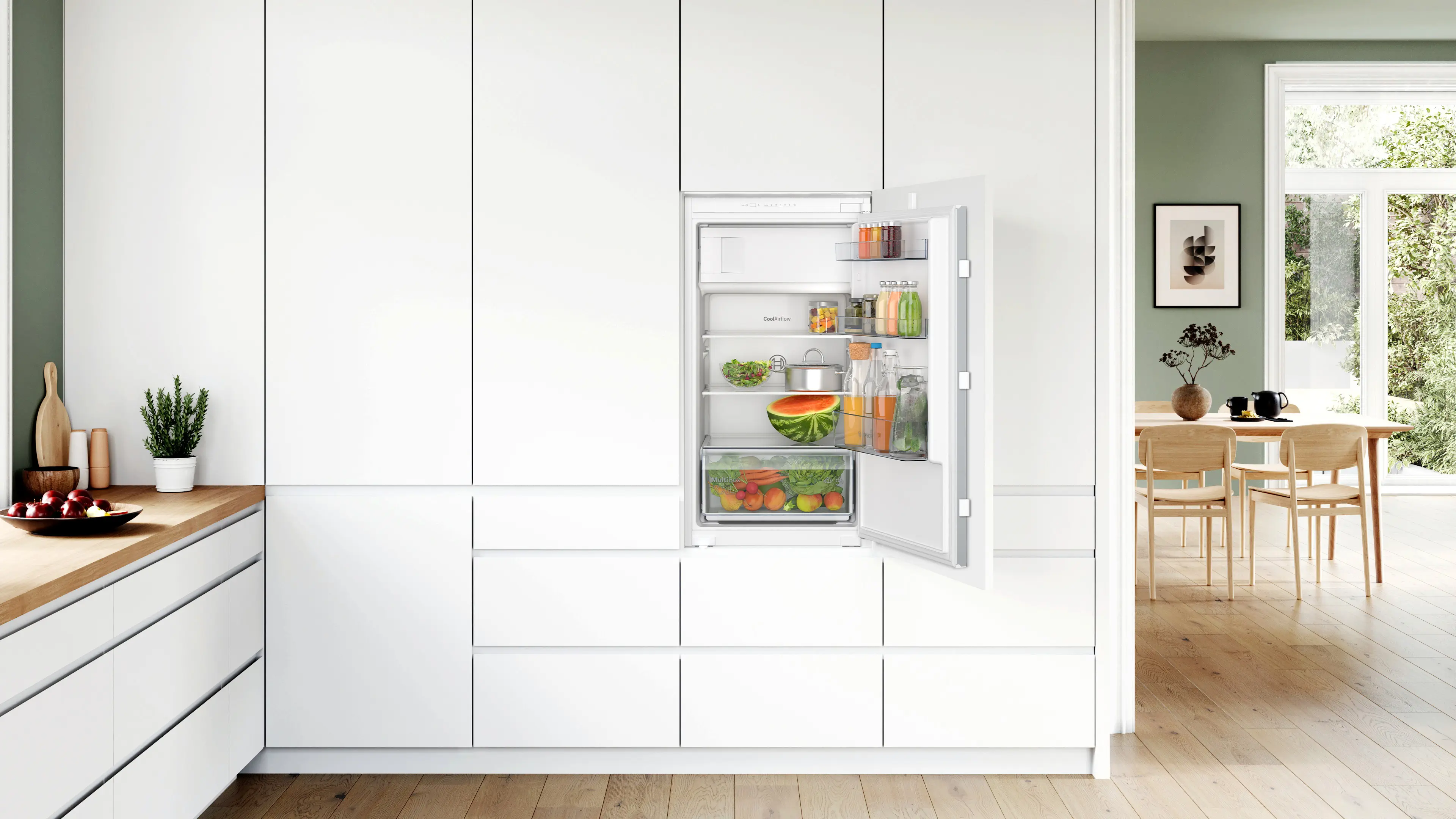 Serie 2 Inbouw koelkast met vriesvak 102.1 x 54.1 cm Sleepdeur