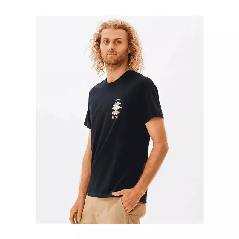 Teeshirt RIPCURL Search Icon Tee Black