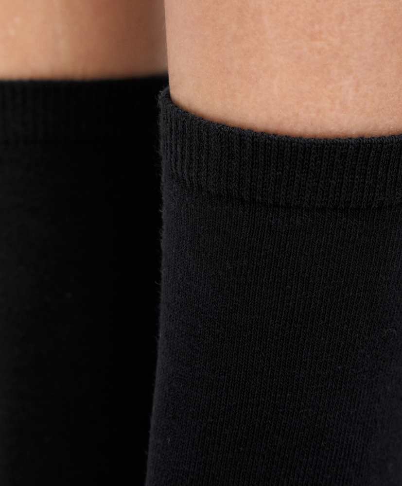 5 pares de meias clássicas de algodão