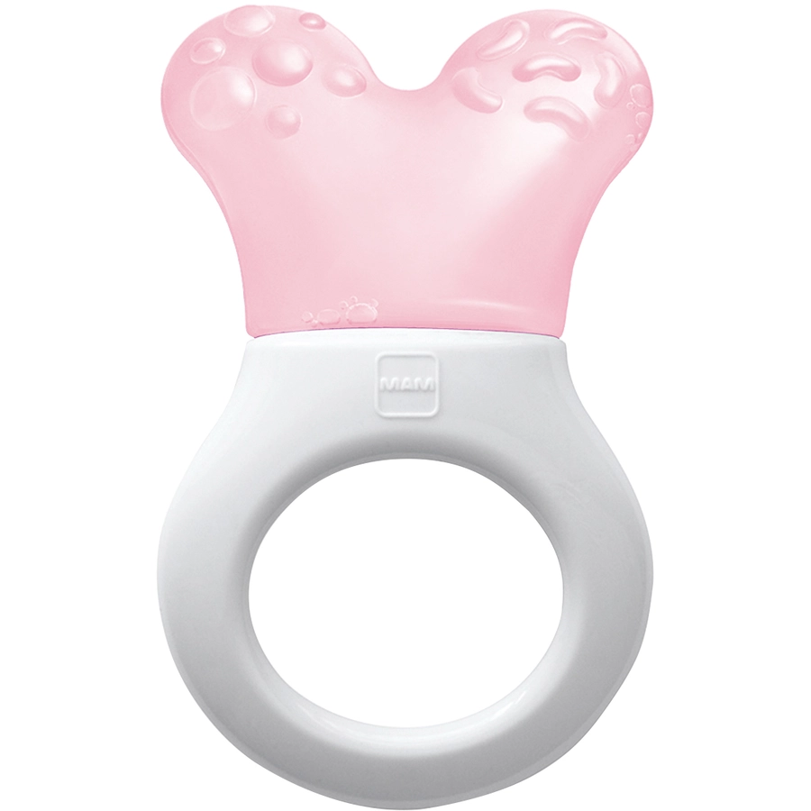 MAM Kühlbeißring mit Clip Mini Cooler & Clip 2+ Monate, 1 Stk, rosa