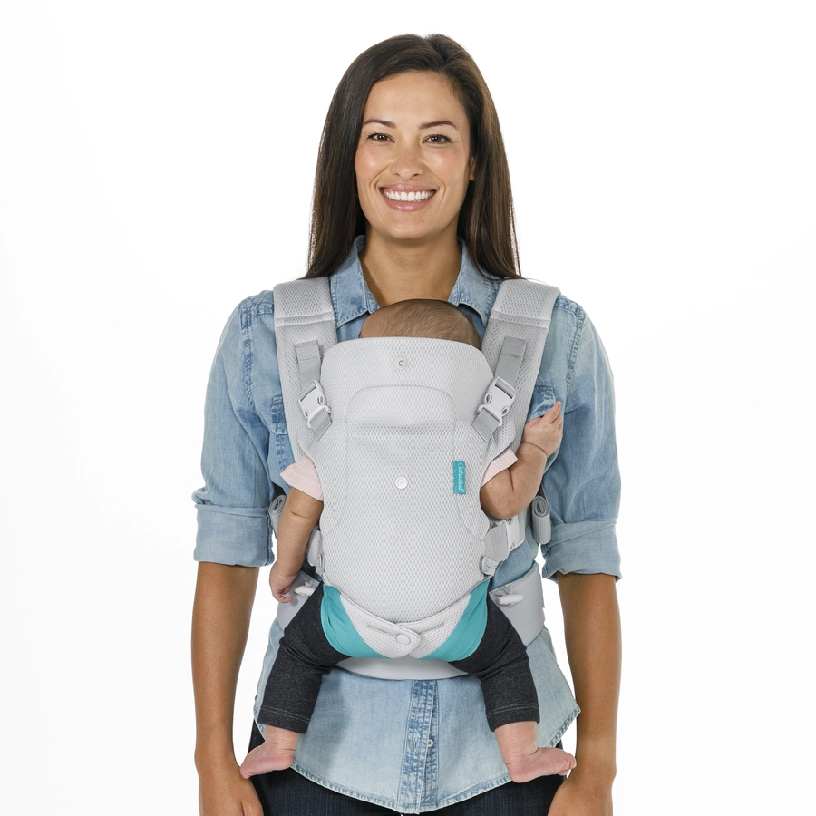 Infantino Babytrage Flip Advanced 4 in 1 mit Mesh-Gewebe Grey