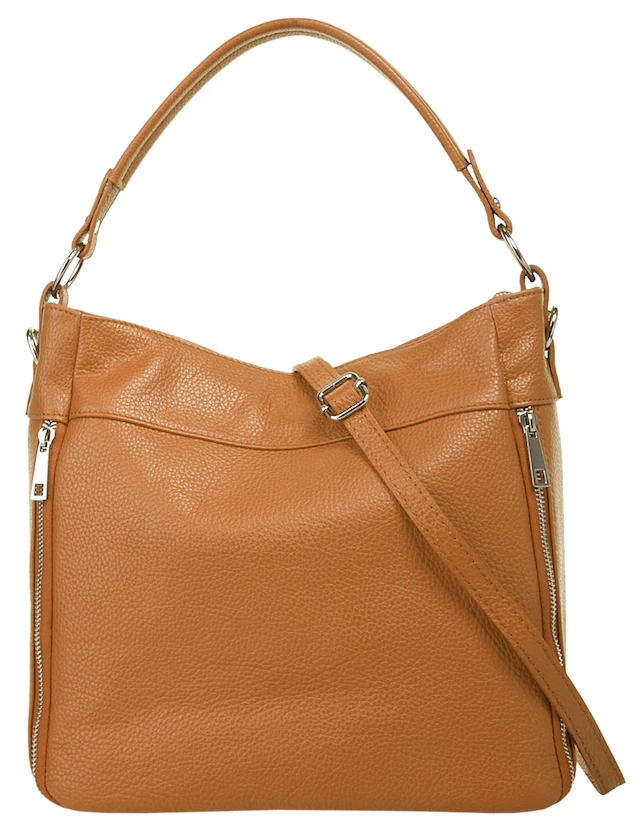 Cluty Henkeltasche echt Leder, Made in Italy