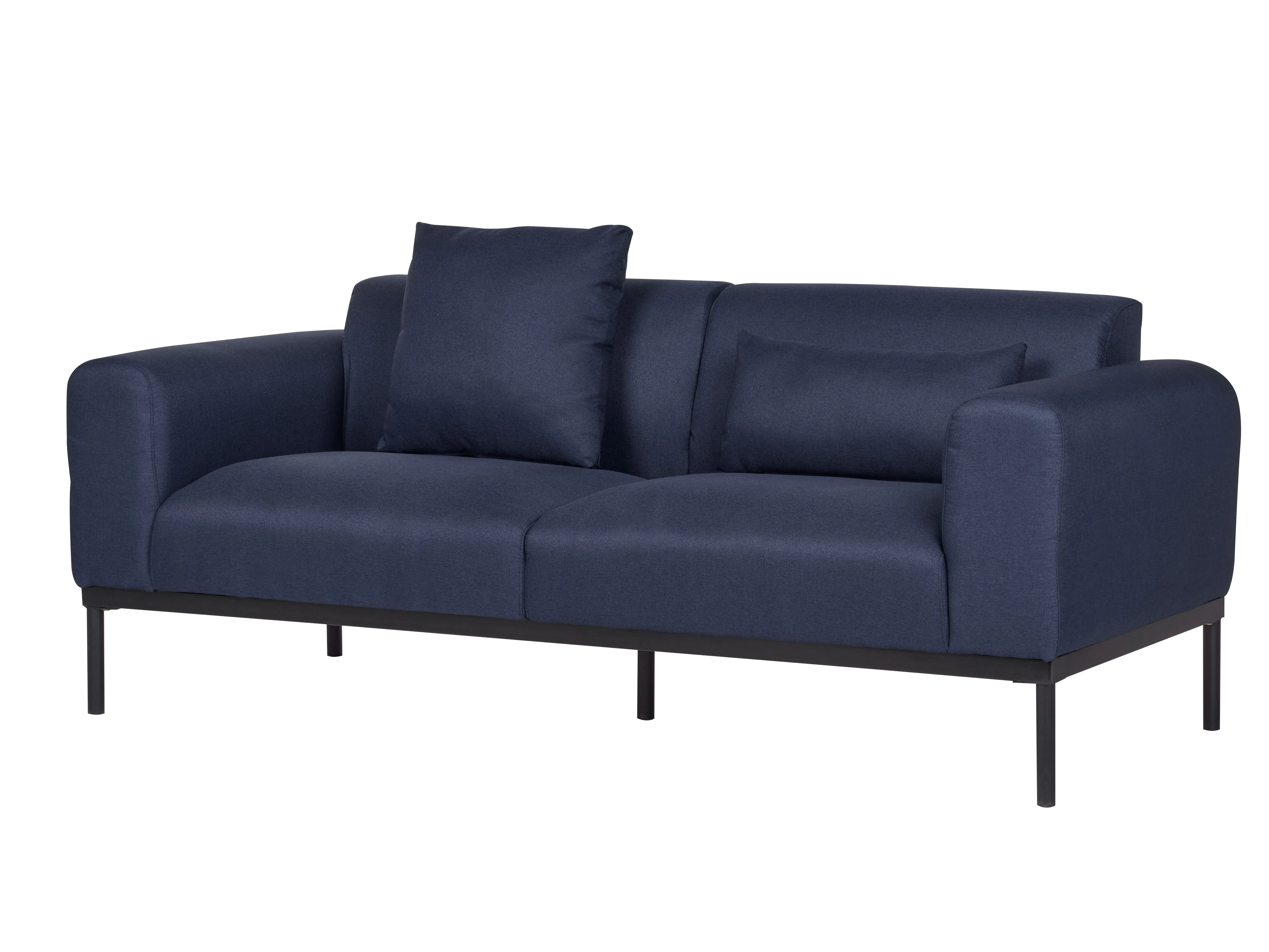 Bank 2-zits MALMOS Kunstlinnen Donkerblauw