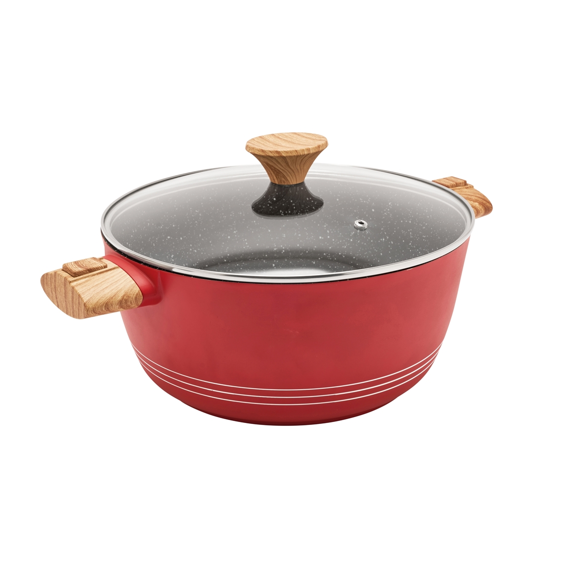 Faitout céramique Rouge diam. 24 cm