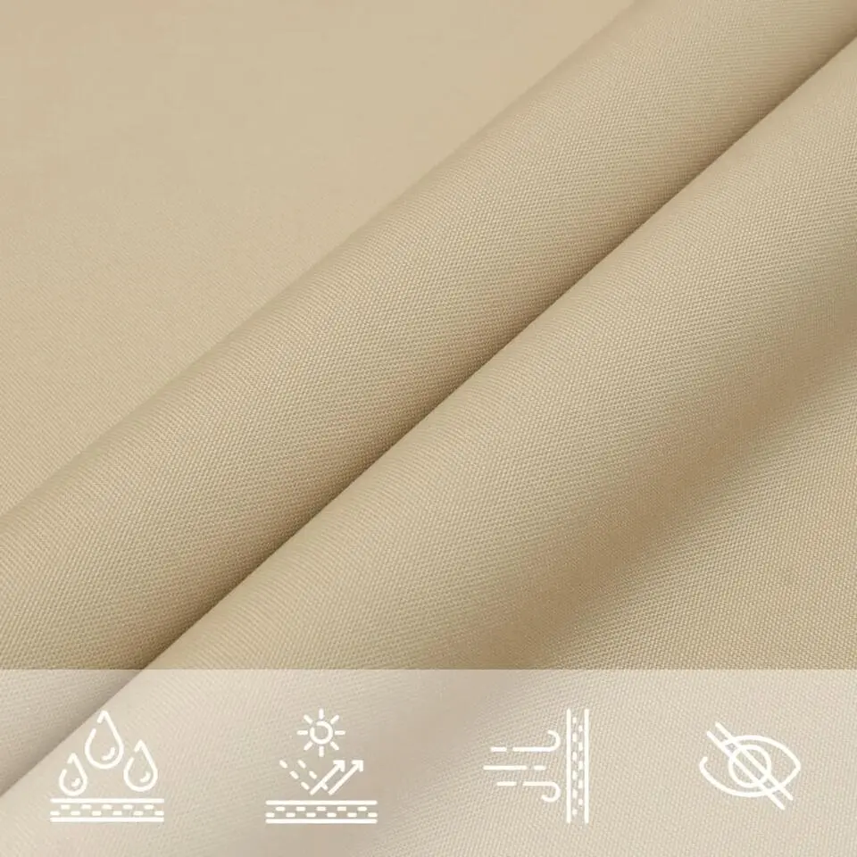 vidaXL - Zonnezeil - Beige - 4 x 6 m