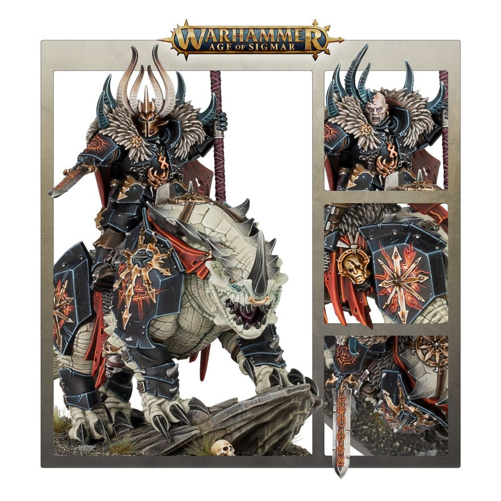 Age of Sigmar : Slaves to Darkness - Chaos Lord on Karkadrak