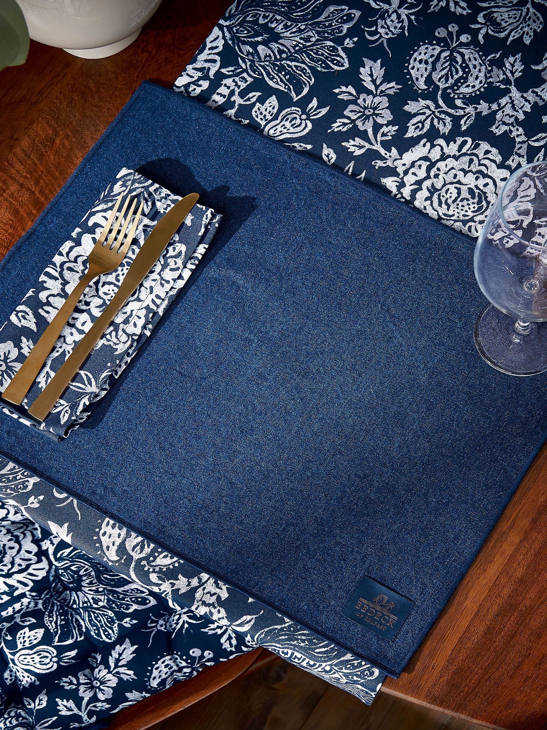 Bedeck of Belfast Set of 2 Saja Stripe 100% Cotton Placemats