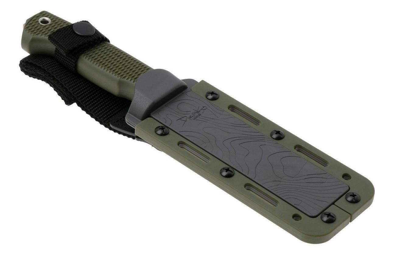 Demko Knives FreeReign AUS10A Tanto FR-10A-TOD OD-Green Rubber, outdoormes