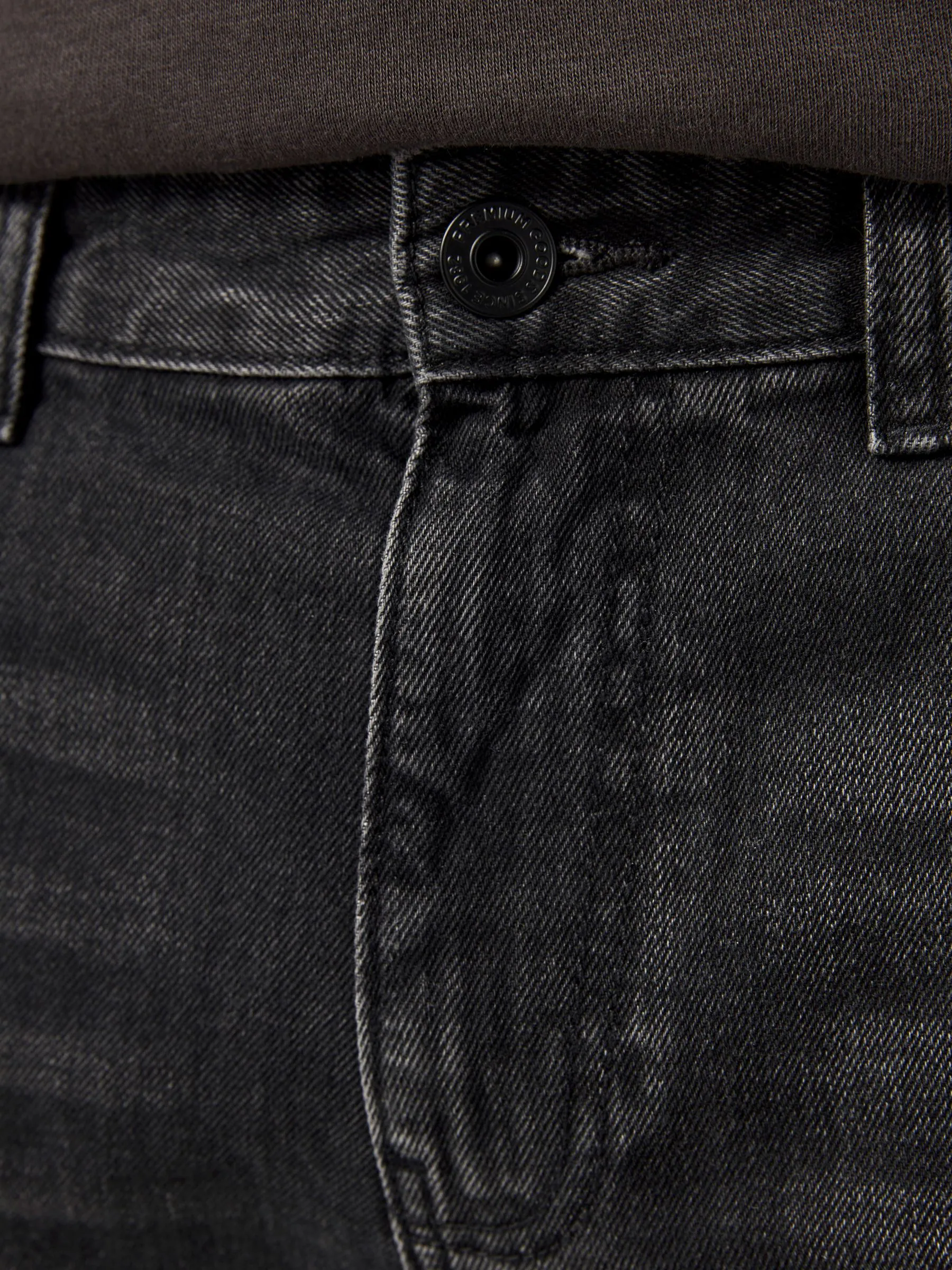Zwart gewassen - 100% katoenen authentic jeans