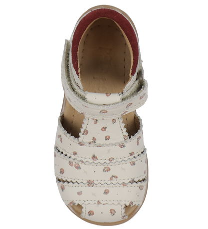 Pom Pom Sandalen - Starter Scallop Klettband - Ladybird