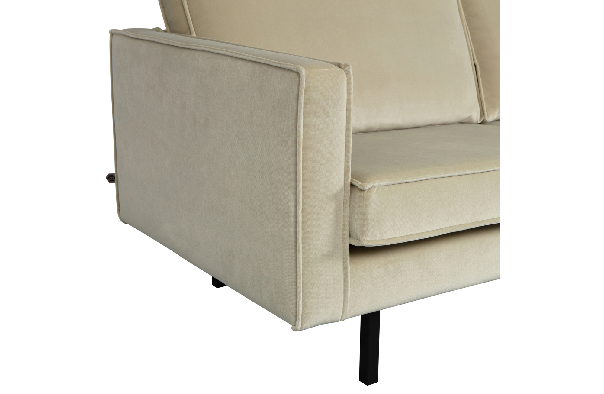 BePureHome hoekbank Rodeo fluweel Rodeo Hoekbank Fluweel Rechts - Pistache