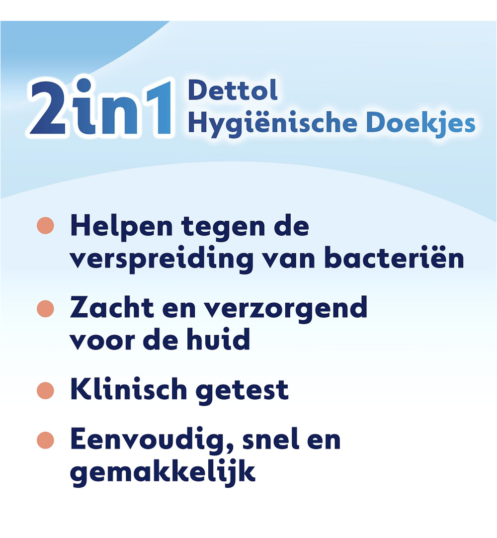 Dettol Wipes 2-in-1 (12 stuks)