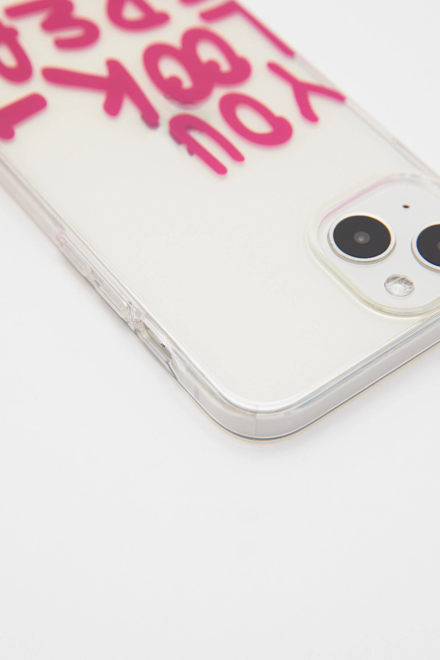 Capa para iPhone com texto - Fúcsia