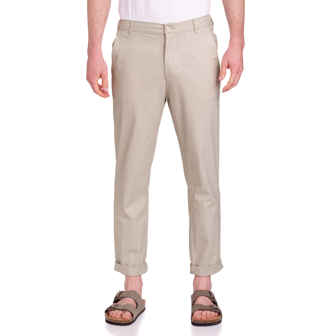 VanVaan Herren Hose  mit Leinen beige