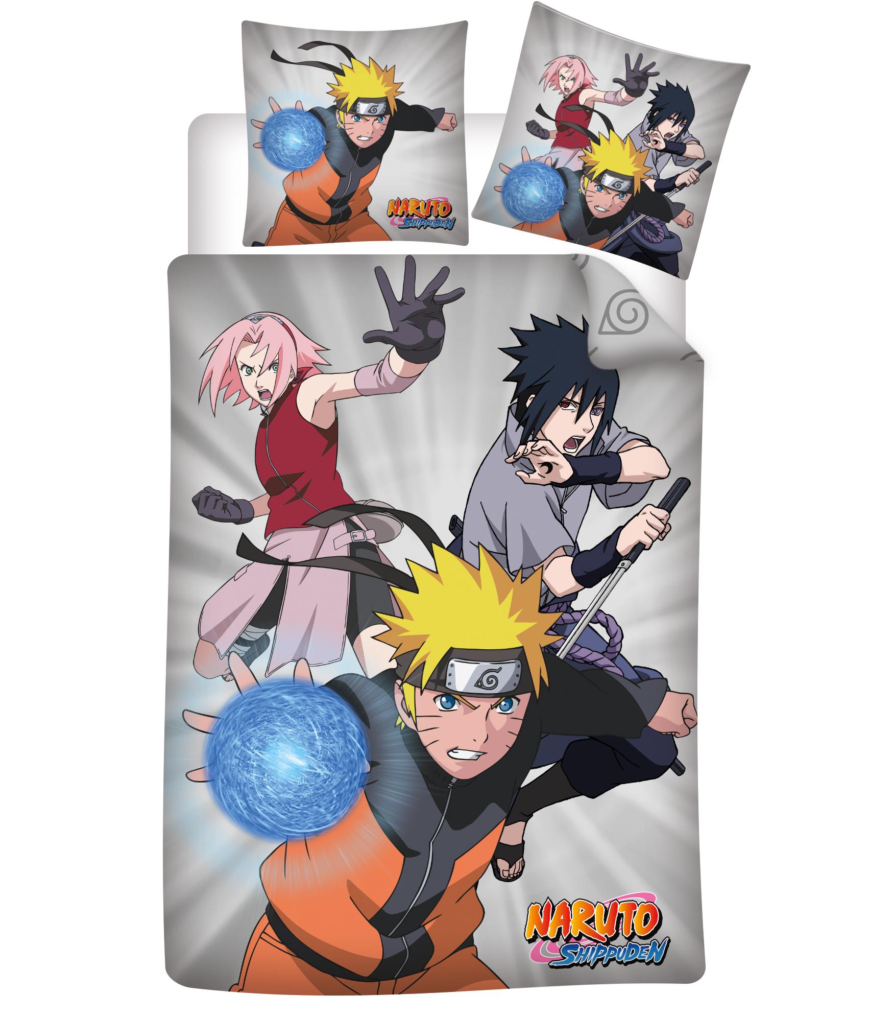 HOUSSE COUETTE 140X200CM ET 63X63CM NARUTO