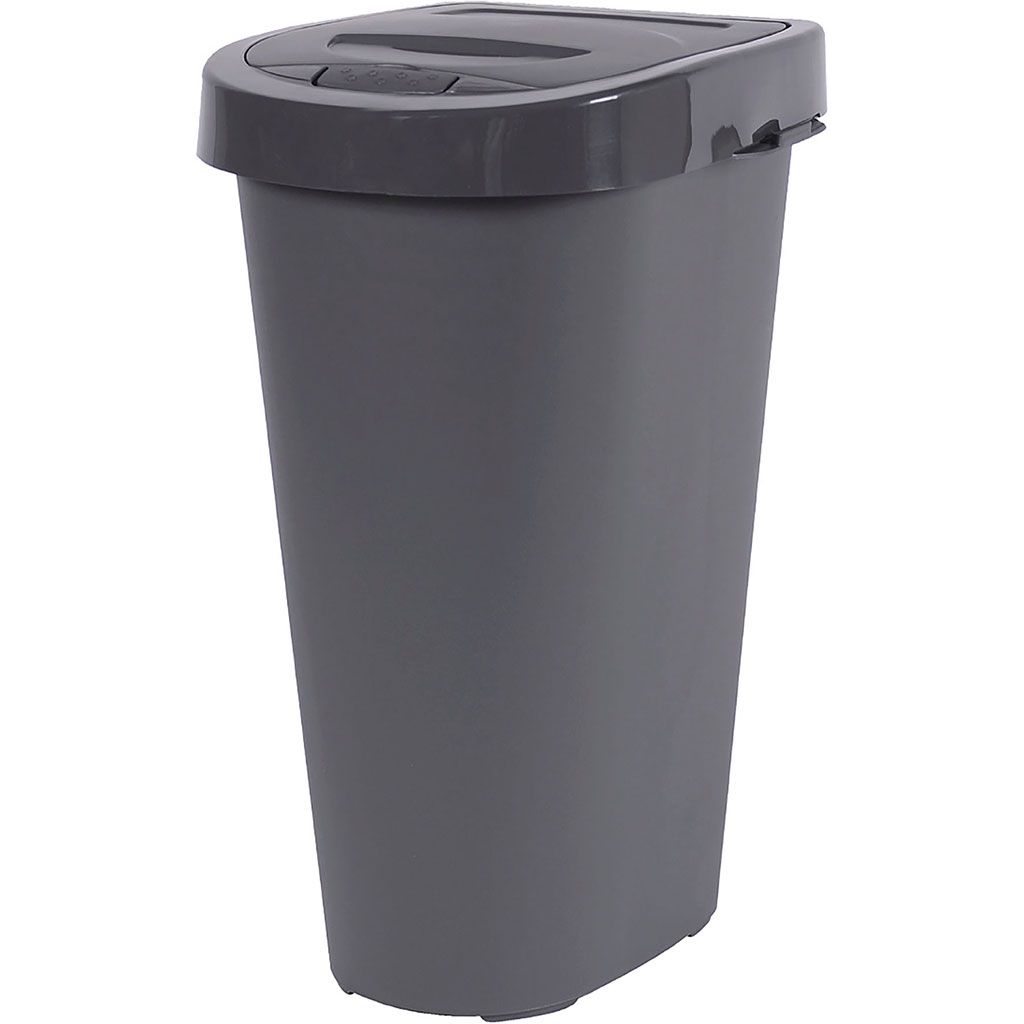 Poubelle de tri HOME anthracite 25L